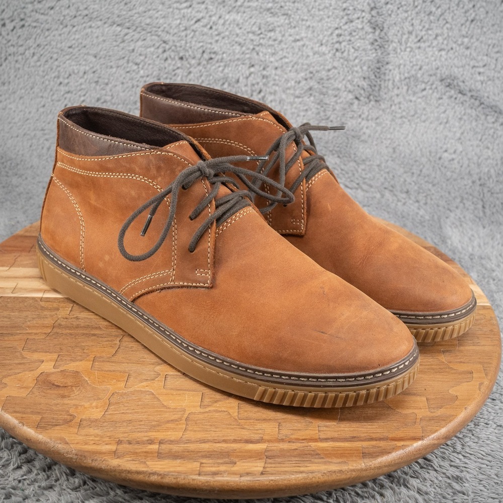 Johnston & Murphy Wallace Genuine Chukka Boot US 10.5 Brown Lace Up Boot
